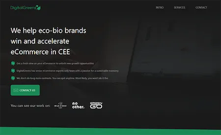 Digital Greens Agency website